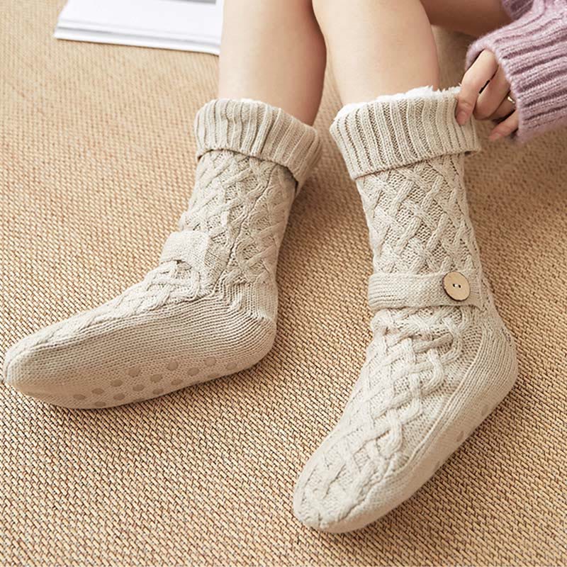 Christmas Wool Cozy Home Slipper Socks - image 12