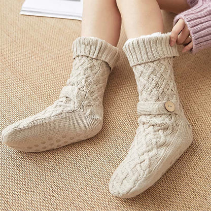 Christmas Wool Cozy Home Slipper Socks - image 12
