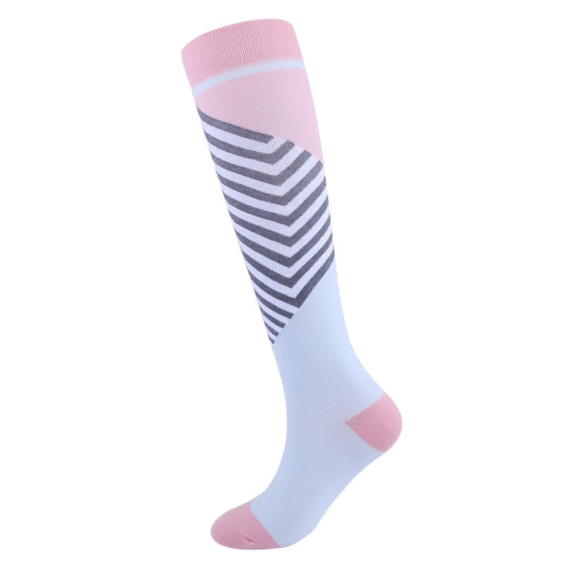 Colored Rhombus Compression Socks(5 Pairs) - image 5