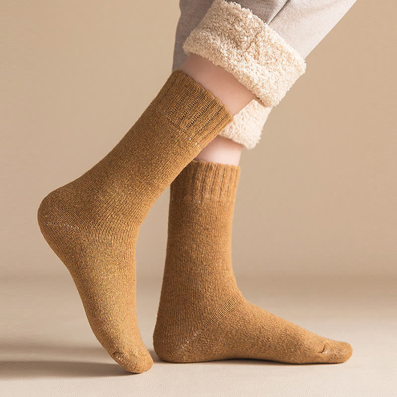 Plus Size Thickened Quarter Socks(5 Pairs) - image 1