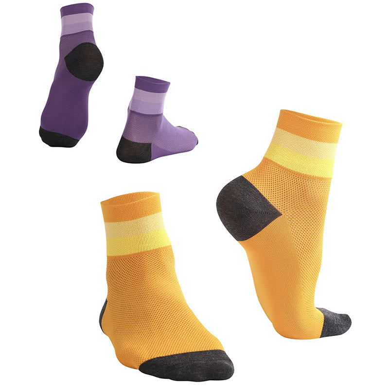 Candy Color Breathable Quarter Socks