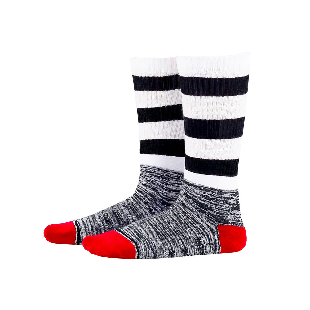 Black&White Stripes Knee High Cushioned Socks - image 2