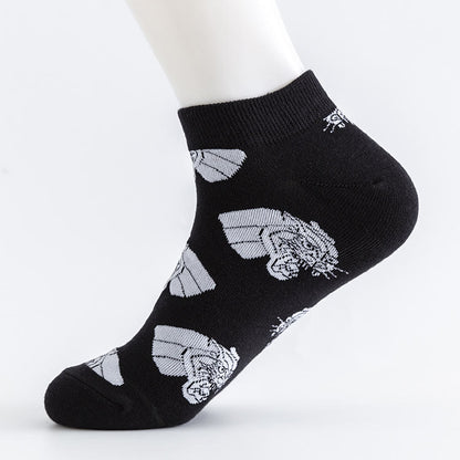 Plus Size Tree Ankle Socks(5 Pairs)