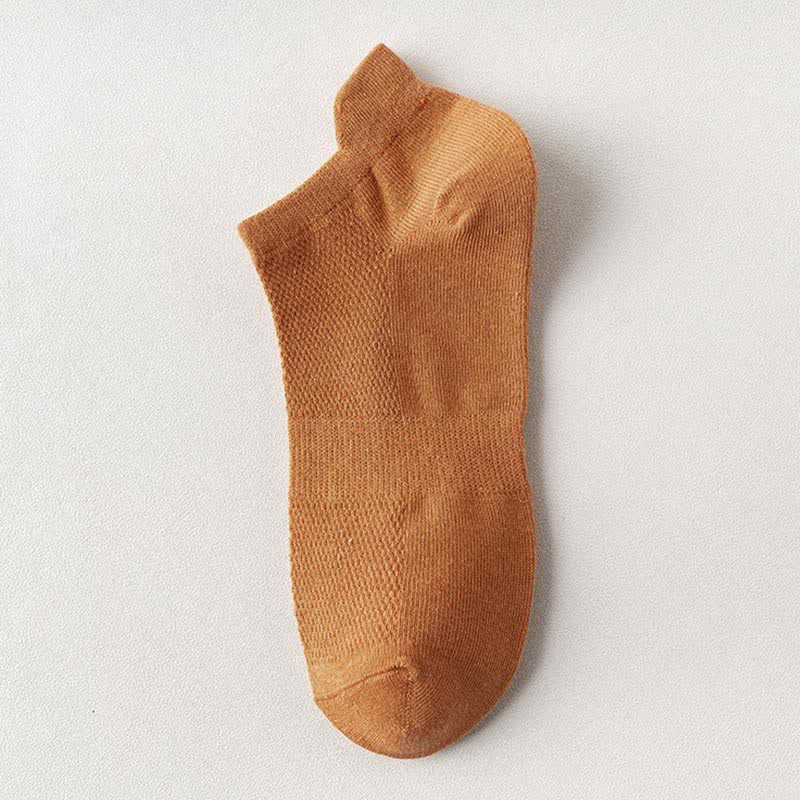 Lift Ear Breathable Ankle Socks(5 Pairs) - Orange - EU44-50(US10-15) - image 19