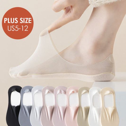 Plusock Ice Silk No Show Socks(5 Pairs) - image 0