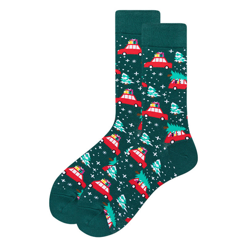 Christmas Stretchy Novelty Crew Socks(6 Pairs) - image 4