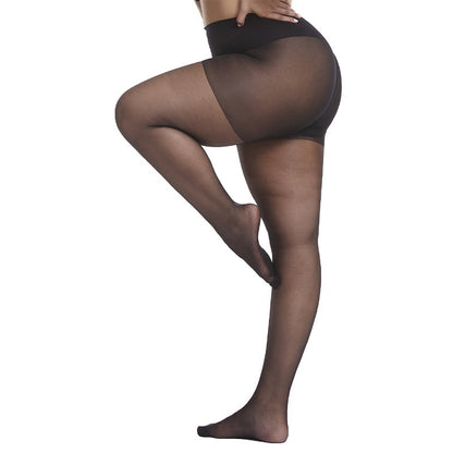 Plus Size Sheer Pantyhose High Waist Stockings(3 Pairs) - image 2
