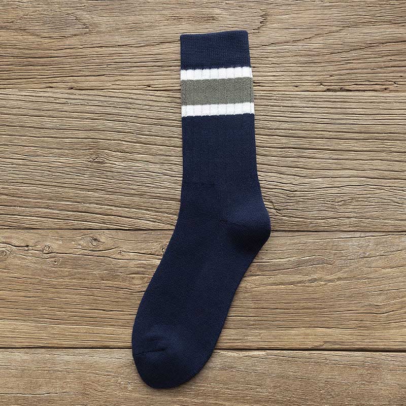 Plus Size Warm Breathable Quarter Socks(8 Pairs) - Navy Blue - EU37-45(US4-11) - image 13