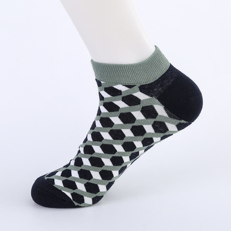 Irregular Patterns Ankle Socks(5 Pairs) - image 3