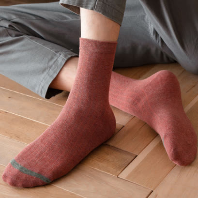 Pure Color Liner Cotton Socks(6 Pairs) - image 3