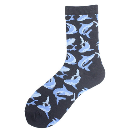 Undersea Shark Crew Socks(5 Pairs) - image 7