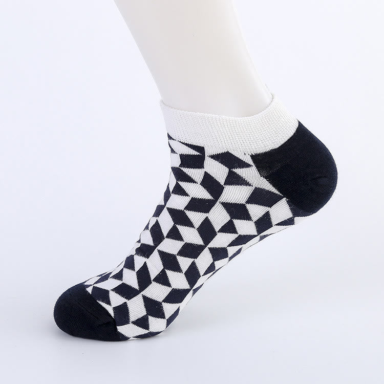 Irregular Patterns Ankle Socks(5 Pairs) - image 4