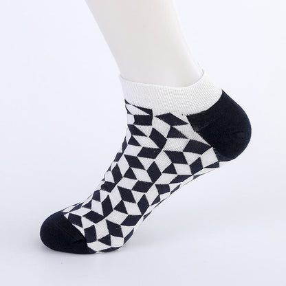 Irregular Patterns Ankle Socks(5 Pairs) - image 4