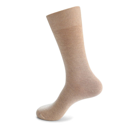 Plusock Durable Solid Crew Socks(7 Pairs) - Khaki - EU46-50(US12-15) - image 16