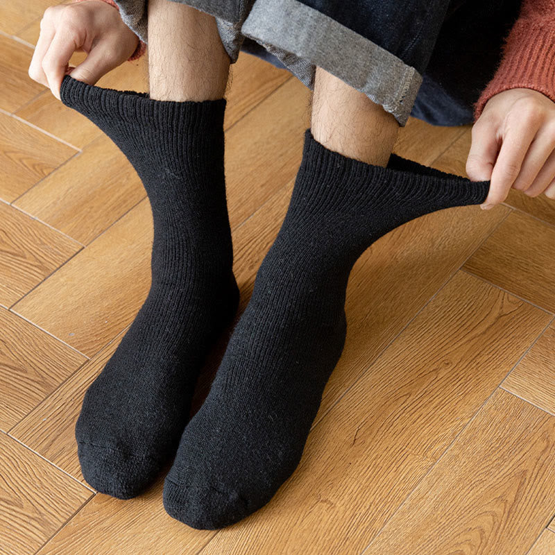 Plus Size Thick Insulated Heated Winter Crew Socks(5 Pairs) - image 10