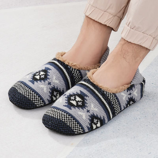 Plus Size Fuzzy Slipper Socks(2 Pairs) - Sky Blue - EU40-43(US7-9) - image 0