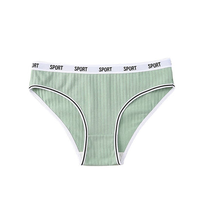 High-Waisted Cotton Antibacterial Panty(4 Packs) - Green - 4XL - image 11