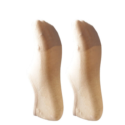 Anti-slip Cotton No Show Socks(4 Pairs) - image 9