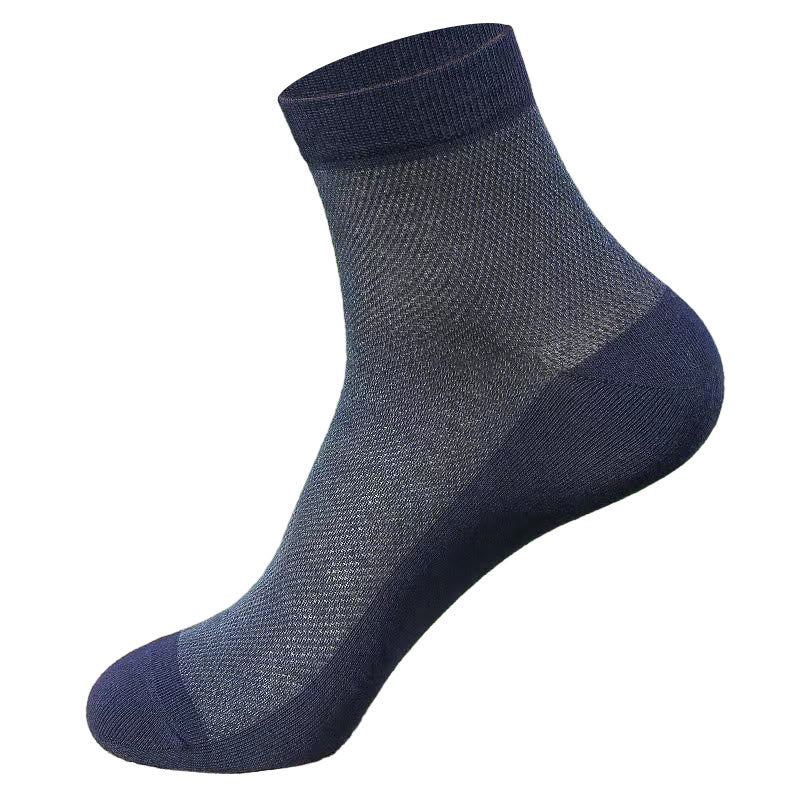 Mesh Quarter Socks(10 Pairs) - Navy Blue - EU44-50(US10-15) - image 11