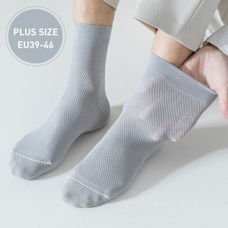 Plusock Multicolor Mesh Quarter Socks(5 Pairs) - image 1