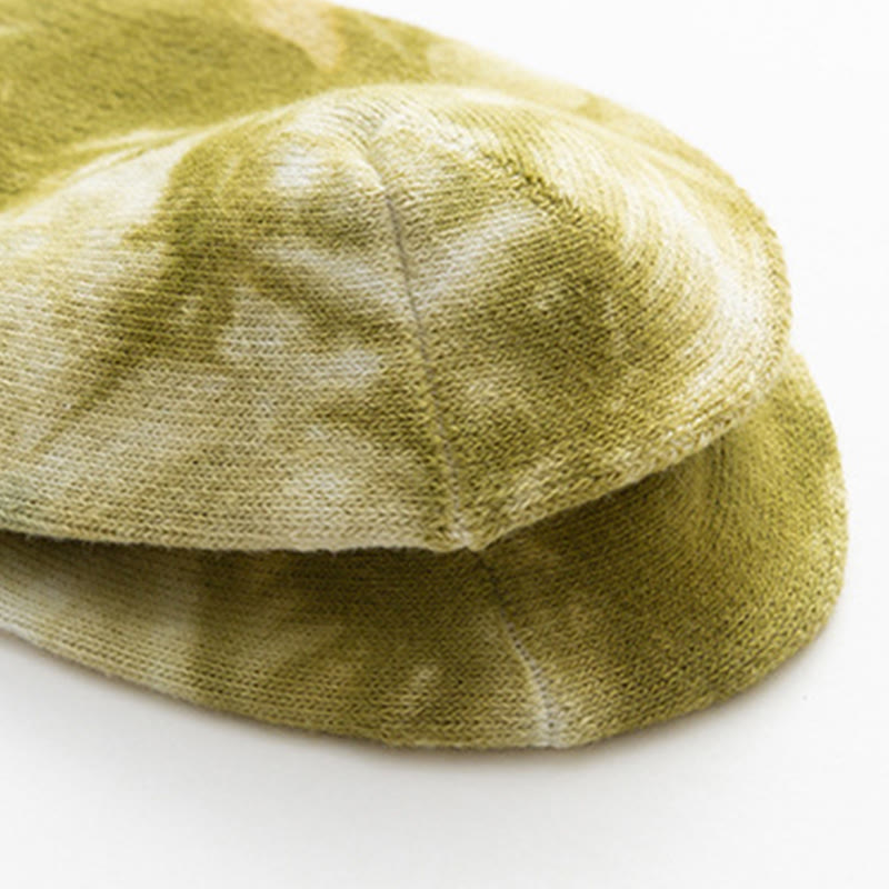 Tie-dye Colorful Quarter Socks(4 Pairs) - image 9