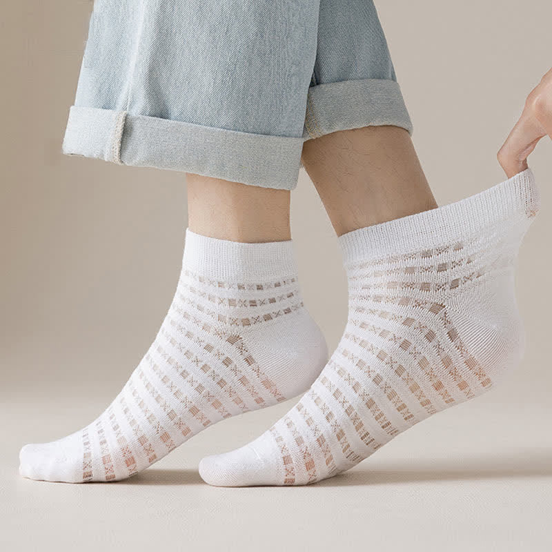 Hollow Mesh Ankle Socks(7 Pairs) - image 1