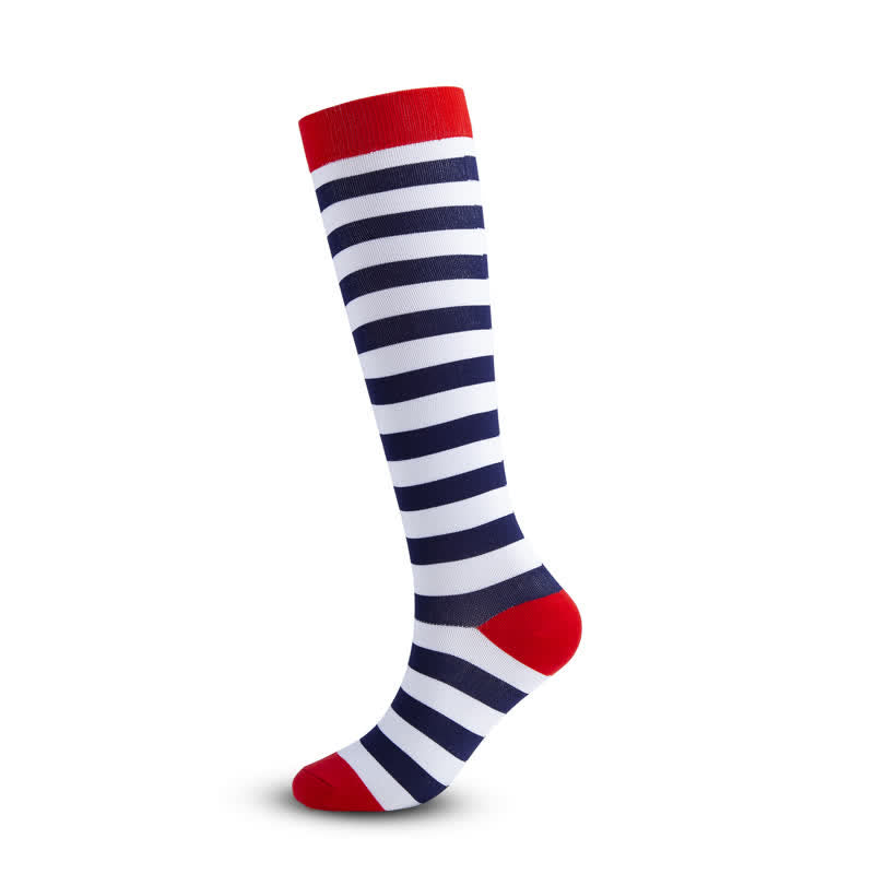 Colored Rhombus Compression Socks(5 Pairs) - image 4