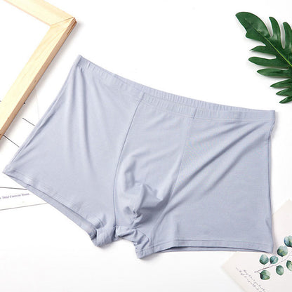Plus Size High-Elastic Boxer Briefs(1 Pair) - Light Blue - 10XL - image 4
