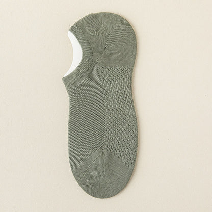 Mesh Massage No Show Socks(5 Pairs) - Green - EU39-46(US5-12) - image 23