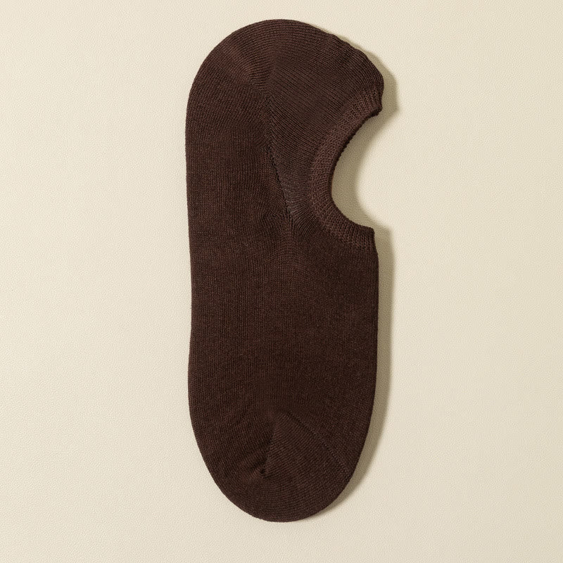 Non-Slip No Show Socks(5 Pairs) - Coffee - EU39-46(US5-12) - image 15