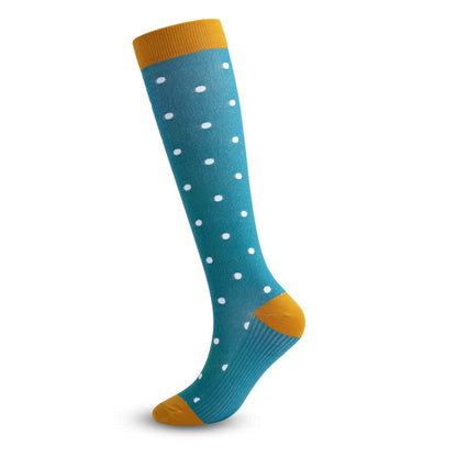Colored Rhombus Compression Socks(5 Pairs) - image 3