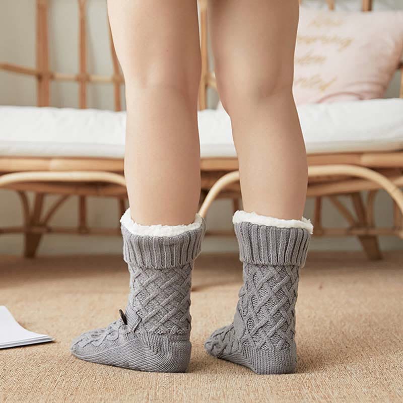 Christmas Wool Cozy Home Slipper Socks - image 4
