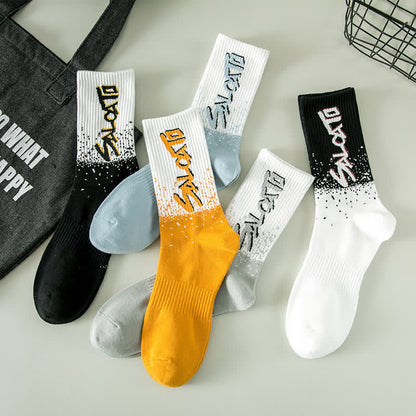 Trendy Crew Socks(5 Pairs) - Multicolor - EU36-41(US4-8) - image 14