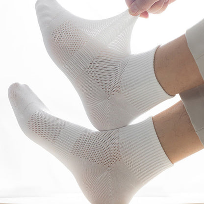 Seamless Mesh Quarter Socks(5 Pairs) - image 1