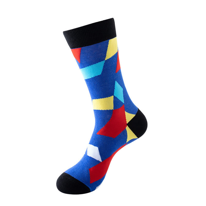Plus Size Abstract Graphics Crew Socks(5 Pairs) - image 4