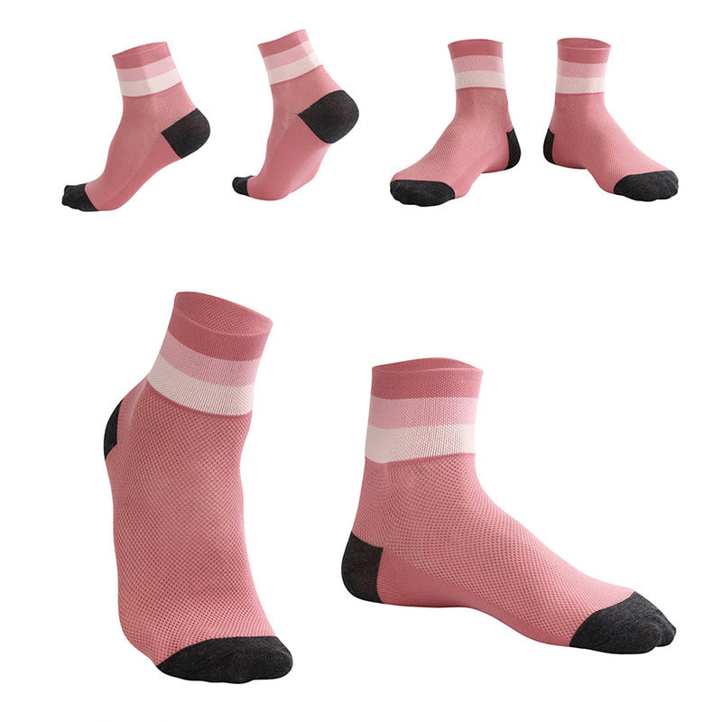 Candy Color Breathable Quarter Socks