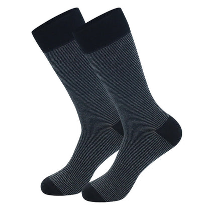 Plus Size Grey Striped Crew Socks(5 Pairs) - image 7