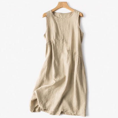 Cotton Linen Pocket Midi Dress - image 10
