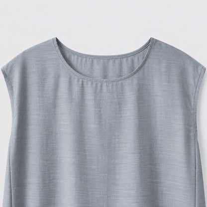 Textured Cotton Blend Midi Dress - image 5