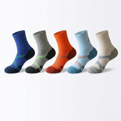 Active Air Knit Cushioned Quarter Compression Socks(3 Pairs) - image 7