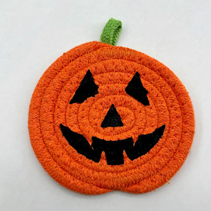 Halloween Pumpkin Coaster(8 Piece) - H - One Size - image 11