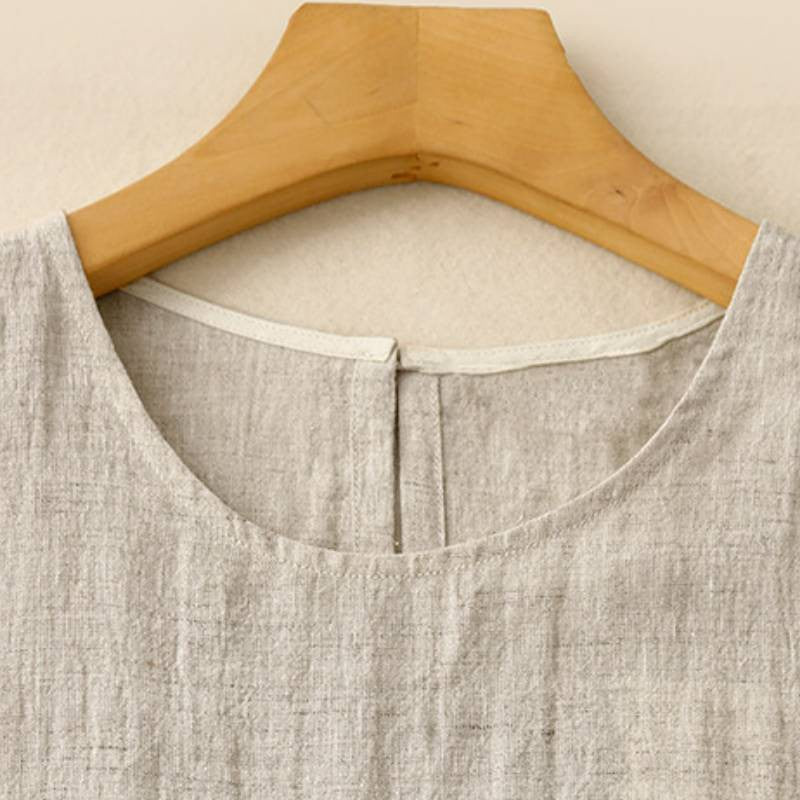 Cotton Linen Relaxed Maxi Dress - image 2