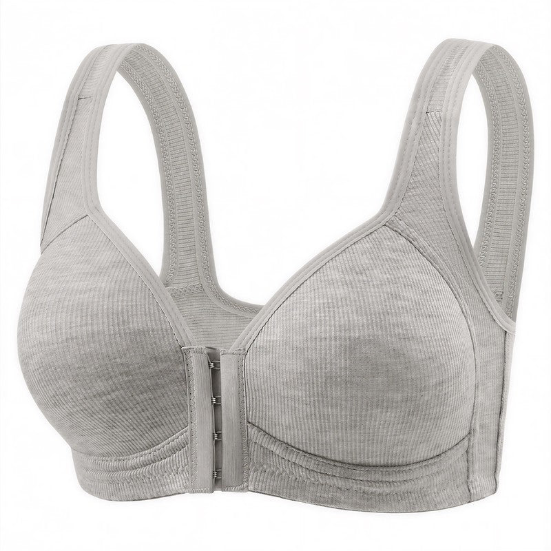 Everyday Support Front Closure Wireless Bra - Dark Grey - 2XL - image 11