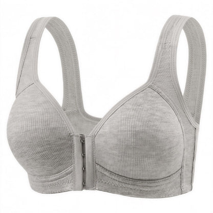 Everyday Support Front Closure Wireless Bra - Dark Grey - 2XL - image 11
