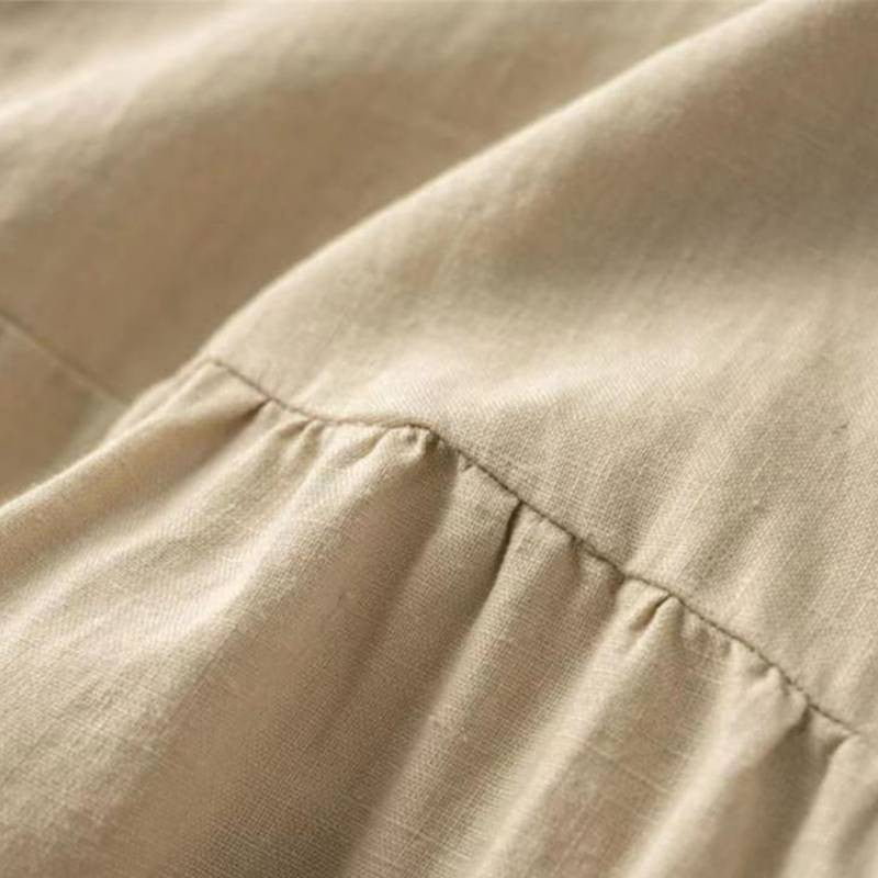 Cotton Linen Pocket Midi Dress - image 6