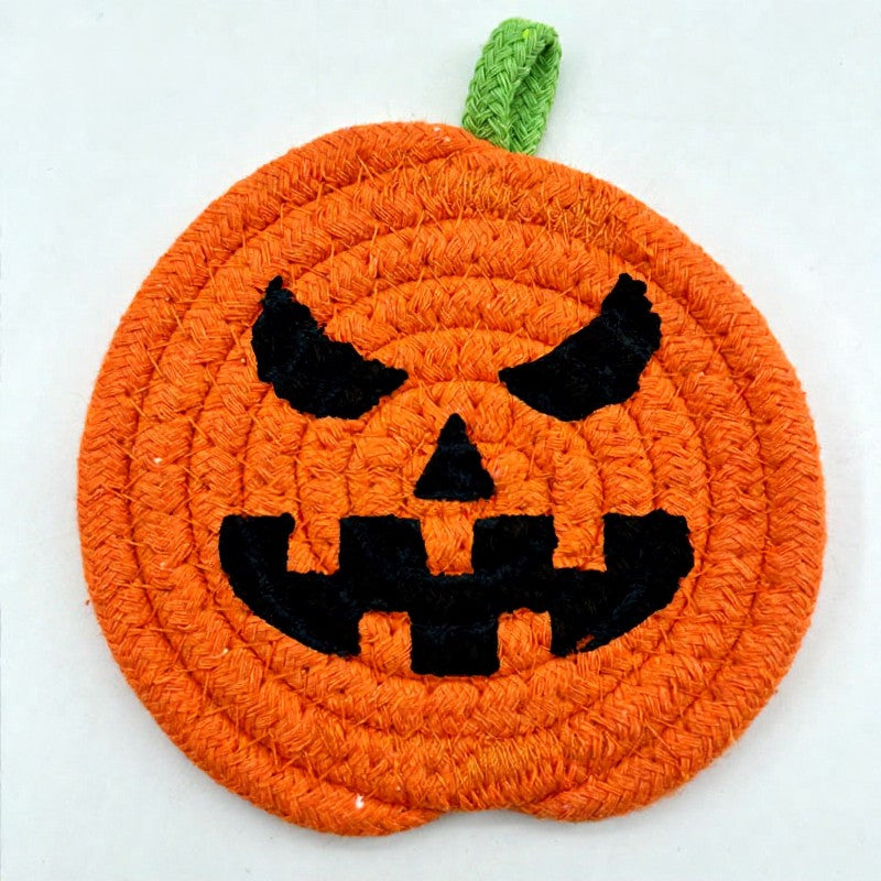 Halloween Pumpkin Coaster(8 Piece) - F - One Size - image 9