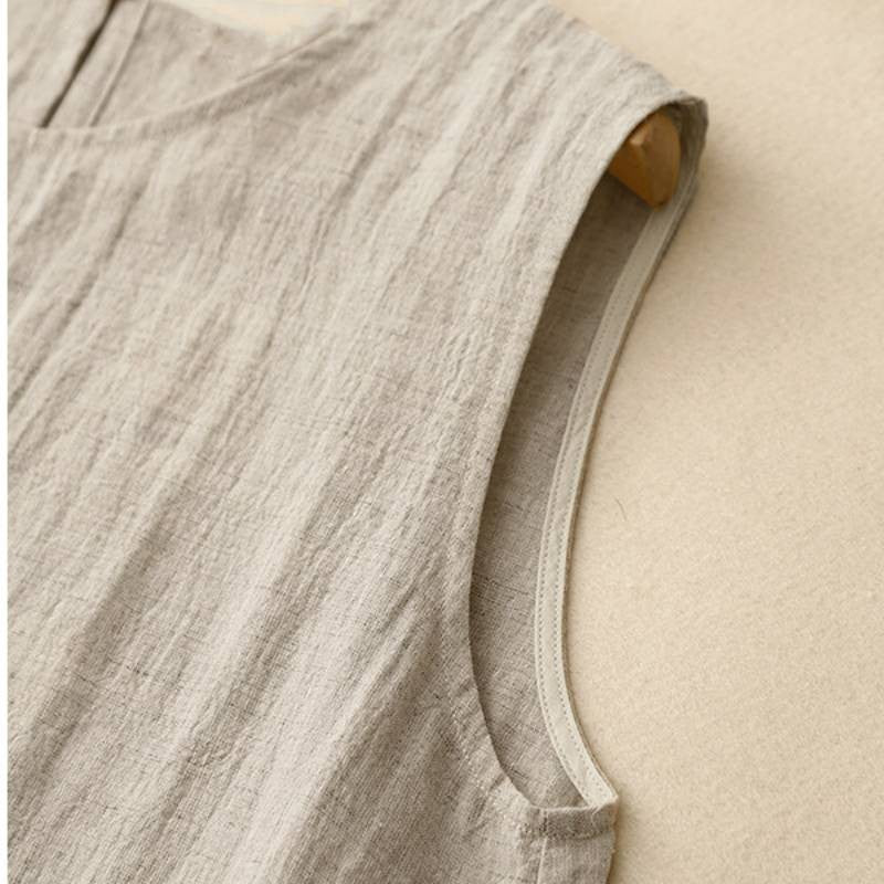 Cotton Linen Relaxed Maxi Dress - image 6