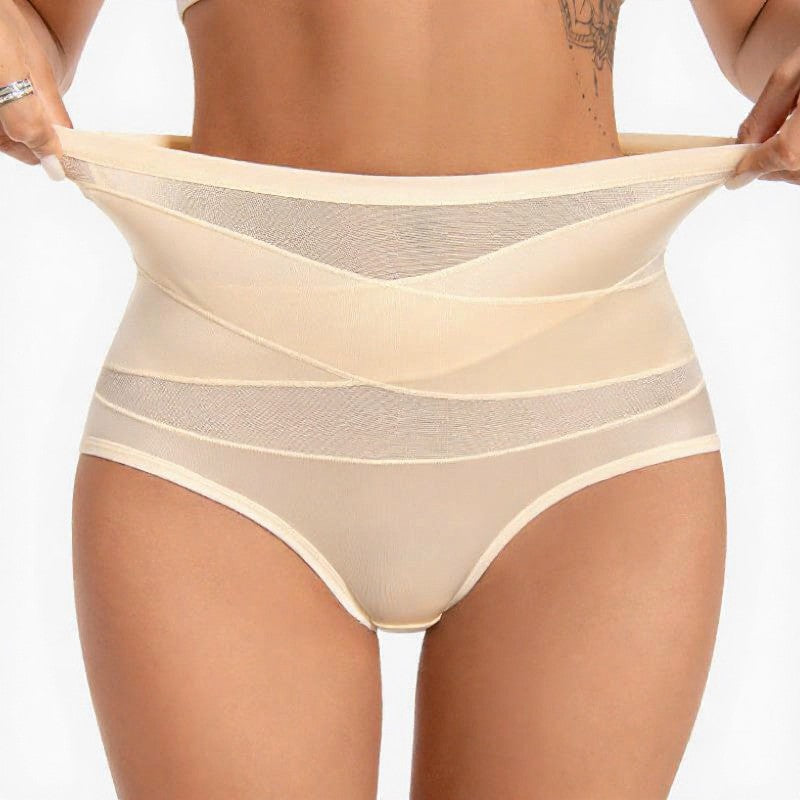 High Waist Sculpting Mesh Panty - image 1