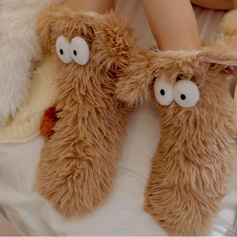 Cartoon Eyes Slipper Socks - image 11
