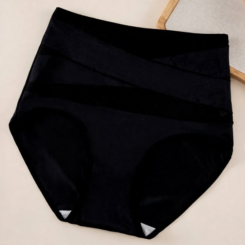 High Waist Sculpting Mesh Panty - Black - 2XL - image 11